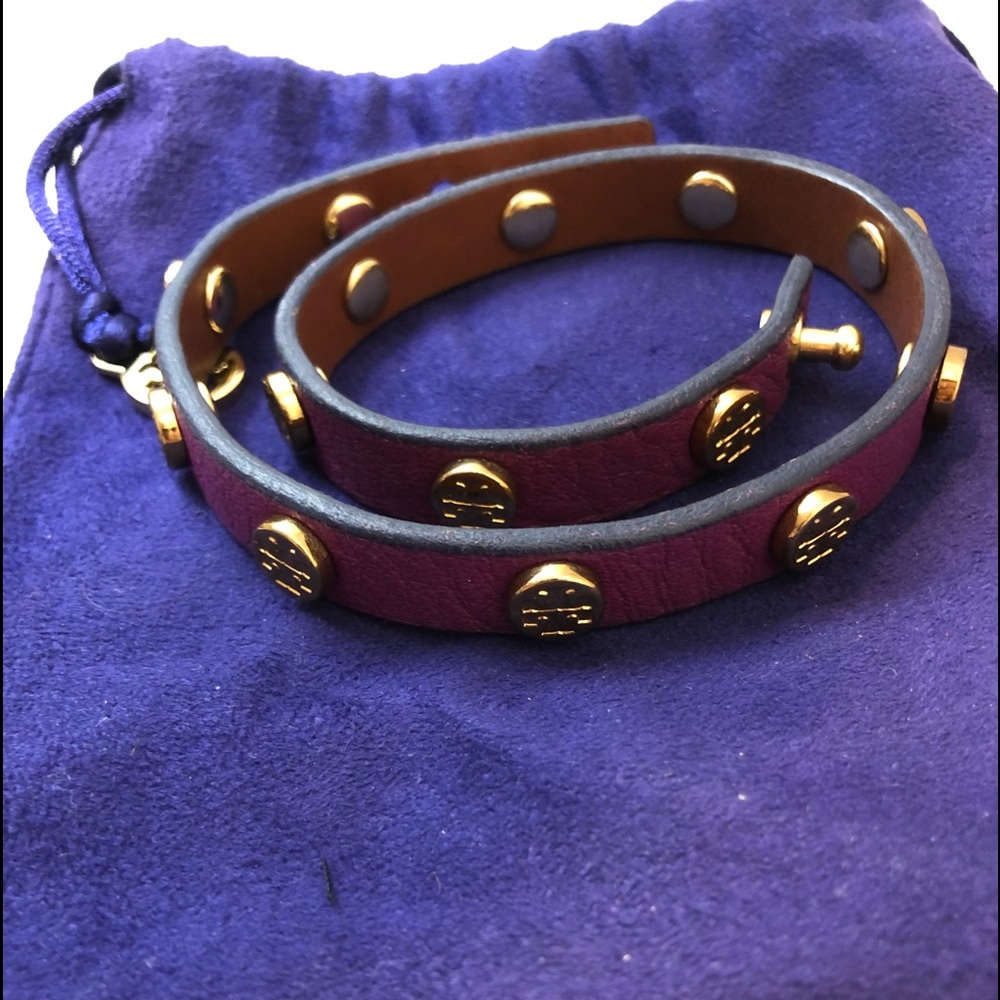 Tory Burch double strap logo bracelet